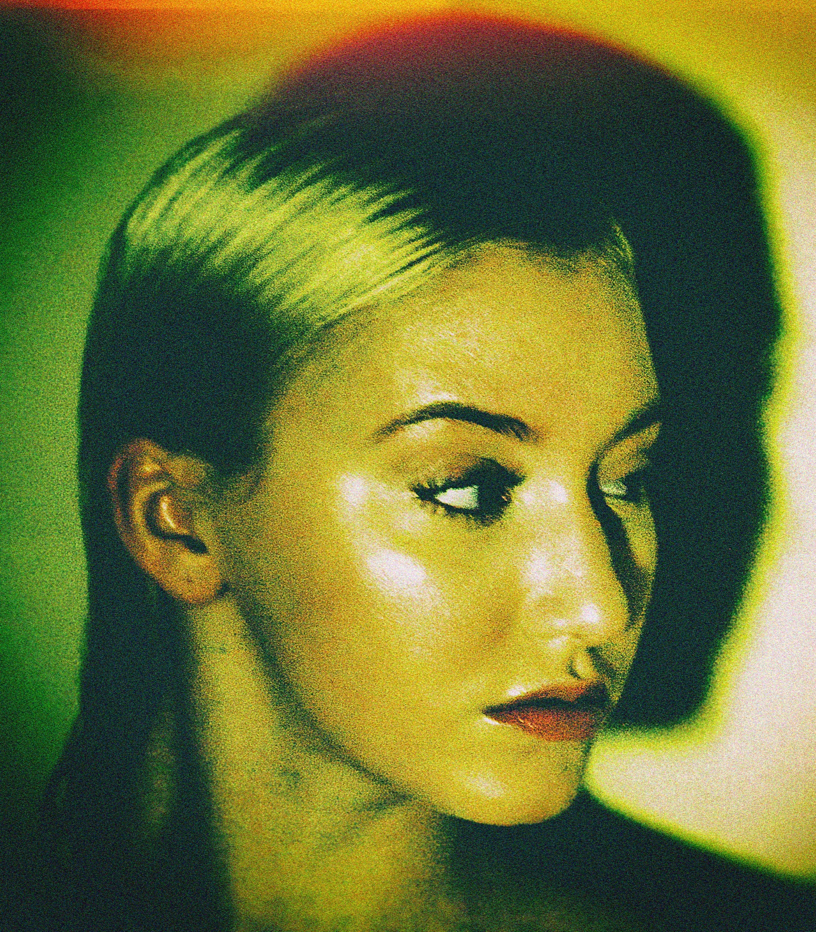 Nocturnal study — close sculptural portrait in shadow